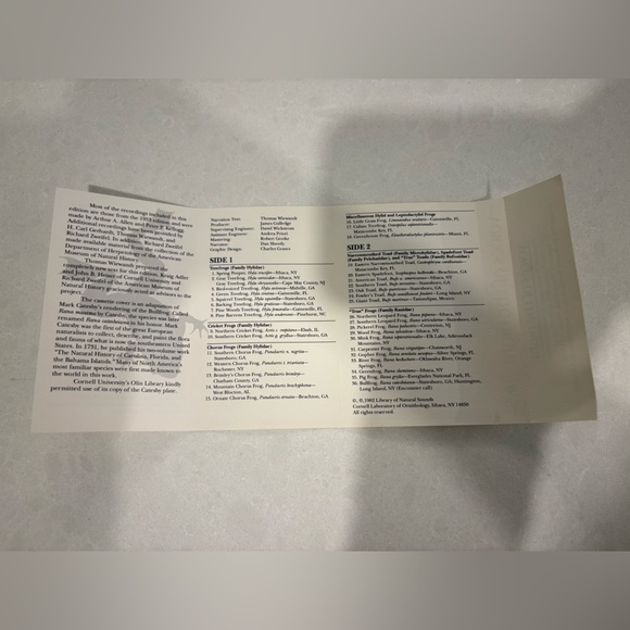 Vintage Voices of the Night Frog & Toad Cassette Tape - Picture 6 of 7